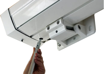 Markise mit Nothandbedienung über Handkurbel