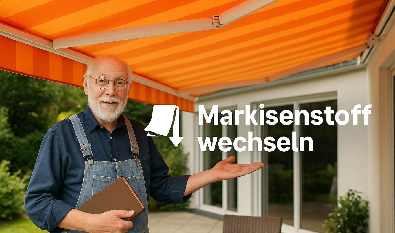 Markisenstoff wechseln selber machen